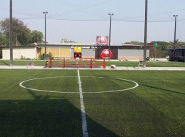 หลังติดตั้ง<br/>สนามฟุตบอลหญ้าเทียม สุพรรณบุรี