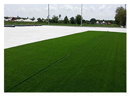 ก่อนติดตั้ง<br/>สนามบอลหญ้าเทียม บ้านฉาง จ.ระยอง