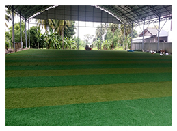 หลังติดตั้ง<br/>สนามบอลหญ้าเทียม สปป. ลาว