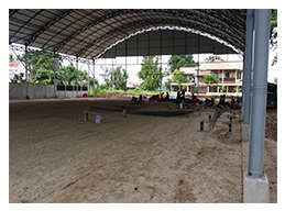 ก่อนติดตั้ง<br/>สนามบอลหญ้าเทียม สปป. ลาว