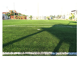 หลังติดตั้ง<br/>สนามบอลหญ้าเทียม จ.อยุธยา