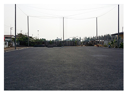 ก่อนติดตั้ง<br/>สนามบอลหญ้าเทียม จ.อยุธยา