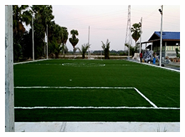 หลังติดตั้ง<br/>สนามฟุตบอลหญ้าเทียม อ.พระพรหม จ.นครศรีธรรมราช