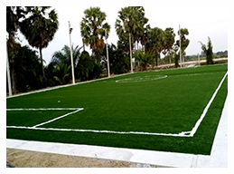 หลังติดตั้ง<br/>สนามฟุตบอลหญ้าเทียม อ.พระพรหม จ.นครศรีธรรมราช